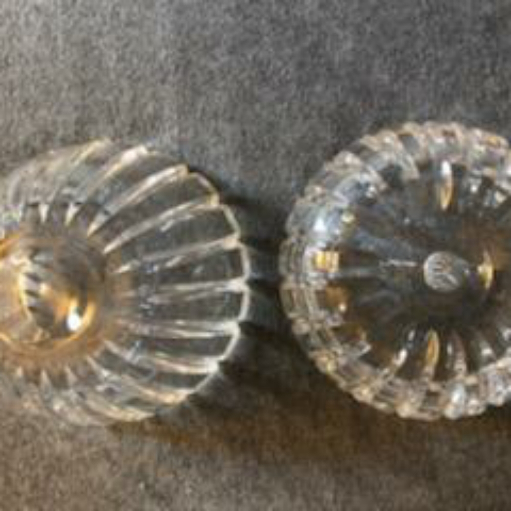 Vintage Crystal Clear Glass Deep Cut Trinket Box Candy Dish Crystal Clear Glass - Picture 7 of 12